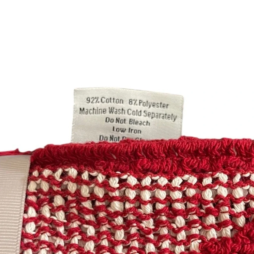 Elav Euro Luxury Throw Blanket Red‎ White Christmas Tree Holiday Home Decor NEW